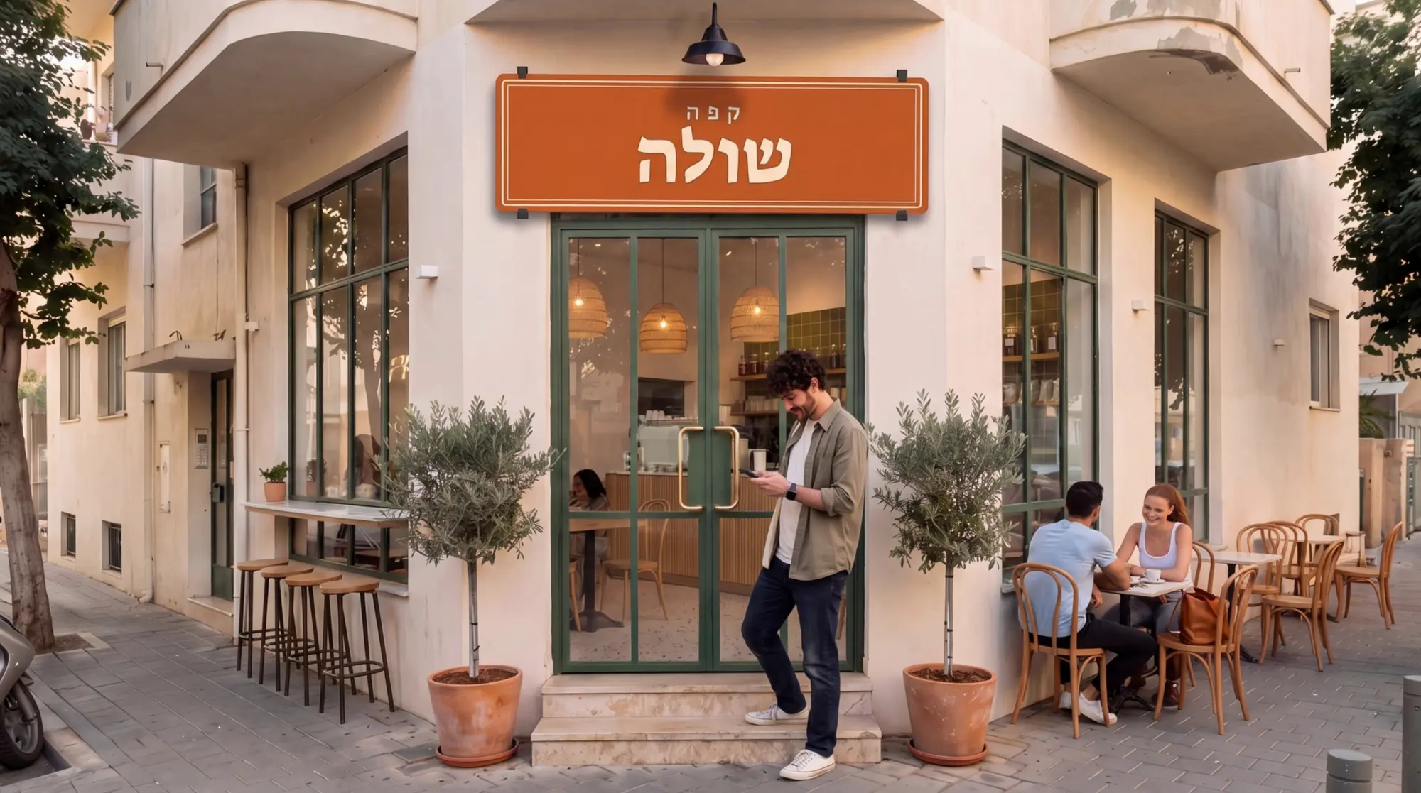 עידו נכנס לקפה שולה